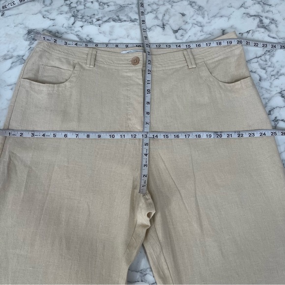 Ellen Orton linen blend reversible pants set tan black jacket plus size 1X - Picture 13 of 16